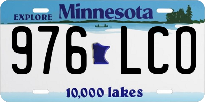 MN license plate 976LCO
