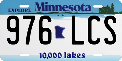 MN license plate 976LCS