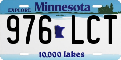 MN license plate 976LCT