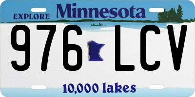 MN license plate 976LCV