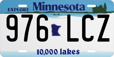 MN license plate 976LCZ