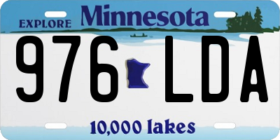 MN license plate 976LDA