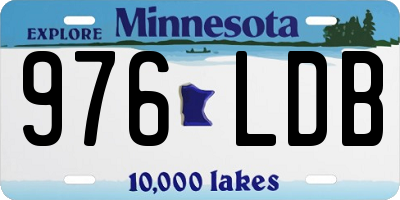 MN license plate 976LDB