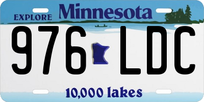 MN license plate 976LDC