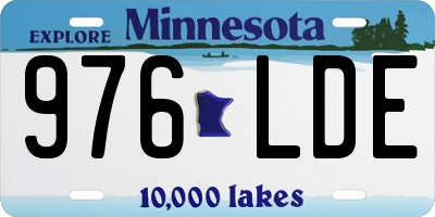 MN license plate 976LDE