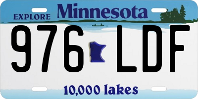 MN license plate 976LDF
