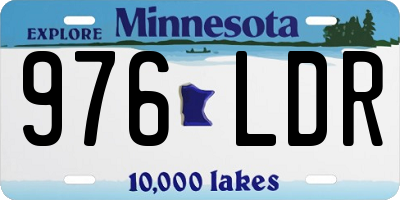 MN license plate 976LDR