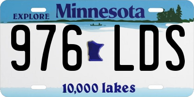 MN license plate 976LDS