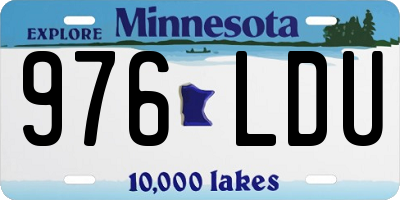 MN license plate 976LDU
