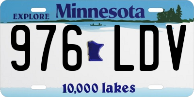 MN license plate 976LDV