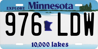 MN license plate 976LDW