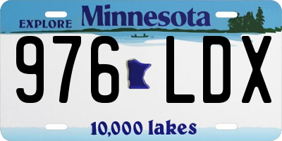 MN license plate 976LDX