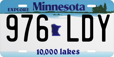 MN license plate 976LDY