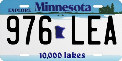 MN license plate 976LEA