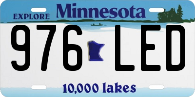 MN license plate 976LED