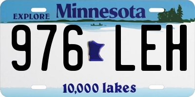 MN license plate 976LEH