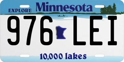 MN license plate 976LEI