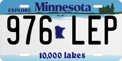 MN license plate 976LEP