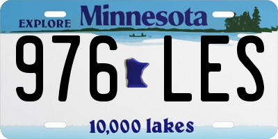 MN license plate 976LES