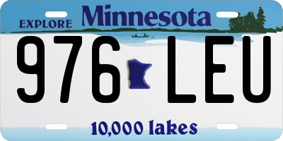 MN license plate 976LEU