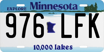 MN license plate 976LFK