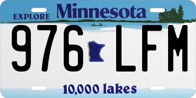 MN license plate 976LFM