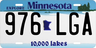 MN license plate 976LGA