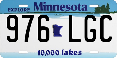MN license plate 976LGC