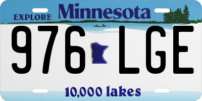 MN license plate 976LGE