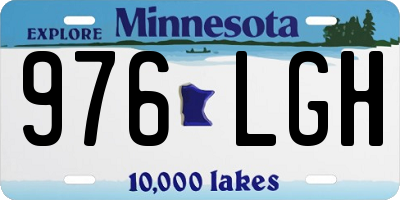 MN license plate 976LGH