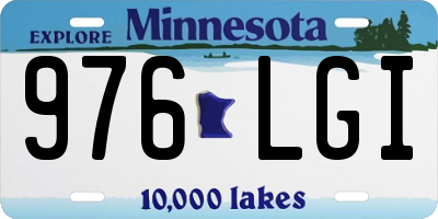 MN license plate 976LGI