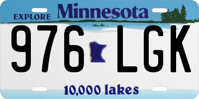 MN license plate 976LGK