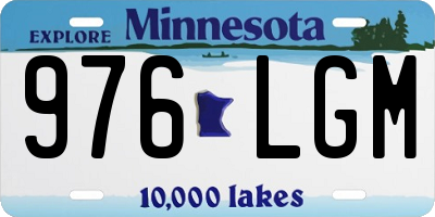MN license plate 976LGM