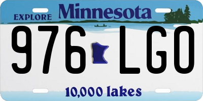 MN license plate 976LGO