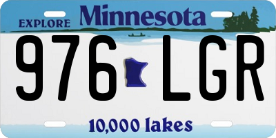 MN license plate 976LGR