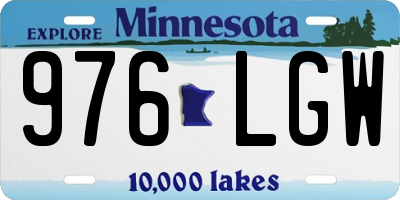 MN license plate 976LGW