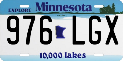 MN license plate 976LGX