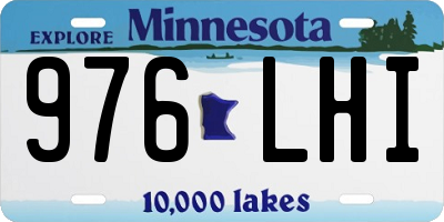 MN license plate 976LHI