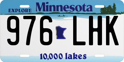 MN license plate 976LHK
