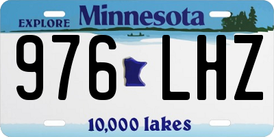 MN license plate 976LHZ