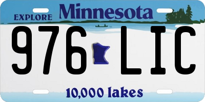MN license plate 976LIC