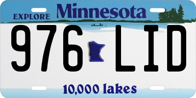 MN license plate 976LID