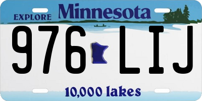 MN license plate 976LIJ