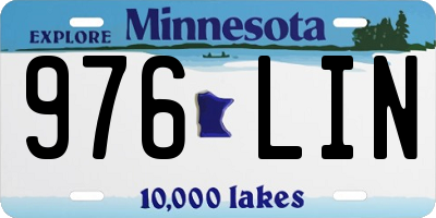 MN license plate 976LIN