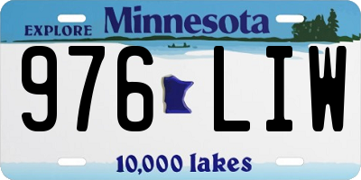 MN license plate 976LIW