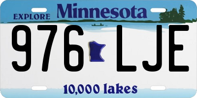 MN license plate 976LJE