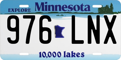 MN license plate 976LNX