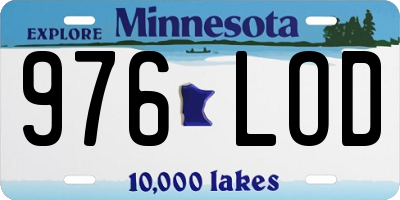 MN license plate 976LOD
