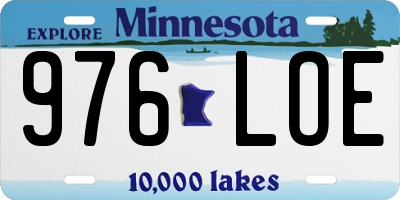 MN license plate 976LOE