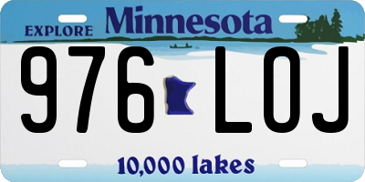 MN license plate 976LOJ